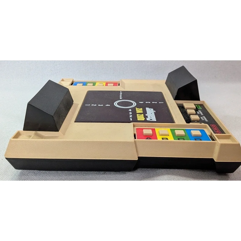 Coleco Quiz Wiz Challenger Console 7 Game Cartridge Bundle Vintage 1980s Good